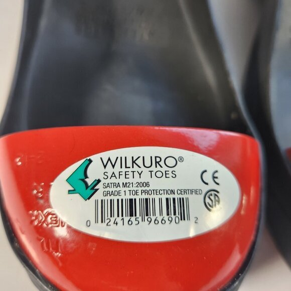 Wilkuro Safety Toes Steel Toe Cap Slip-On Overshoe Non-Slip Natural Rubber LG - Picture 3 of 12